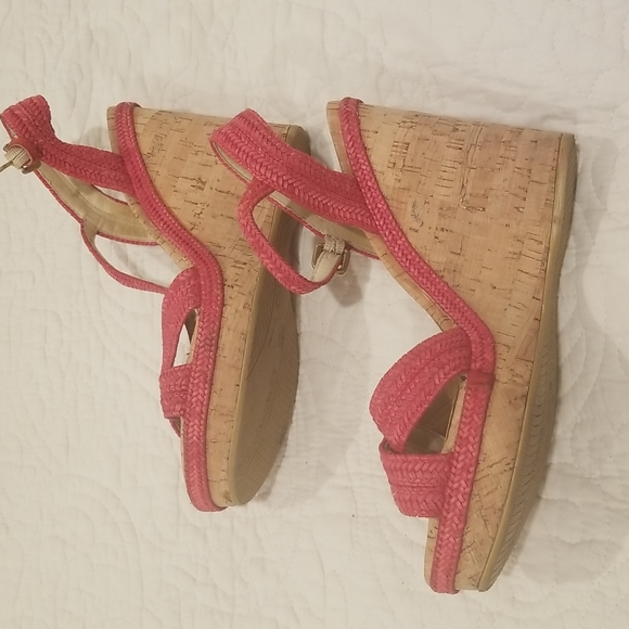 Stuart Weitzman Women's Wedge Shoes...red, size 10 - Picture 3 of 7